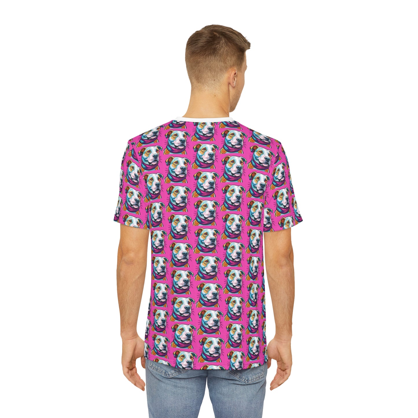 Pit Bull Smiles Tee - Colorful Dog Print