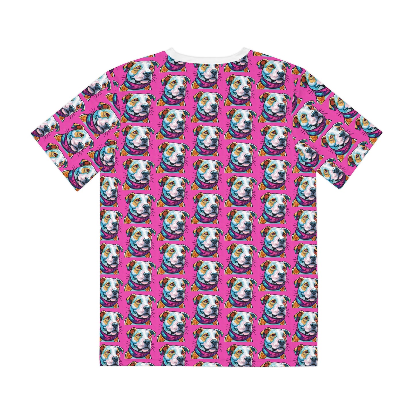 Pit Bull Smiles Tee - Colorful Dog Print
