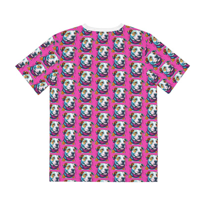 Pit Bull Smiles Tee - Colorful Dog Print