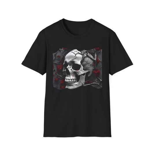 Gothic Skull Roses - Tee Shirt