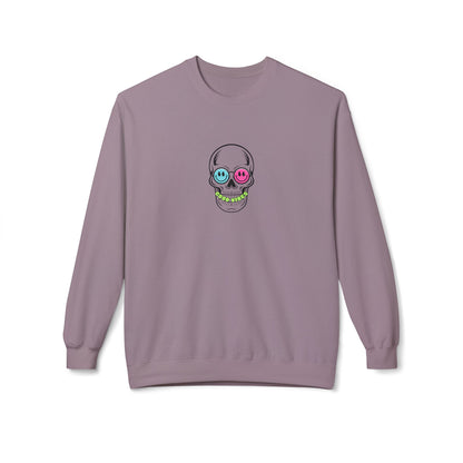 Good Vibes Skull - Lightweight Crewneck Sweatshirt