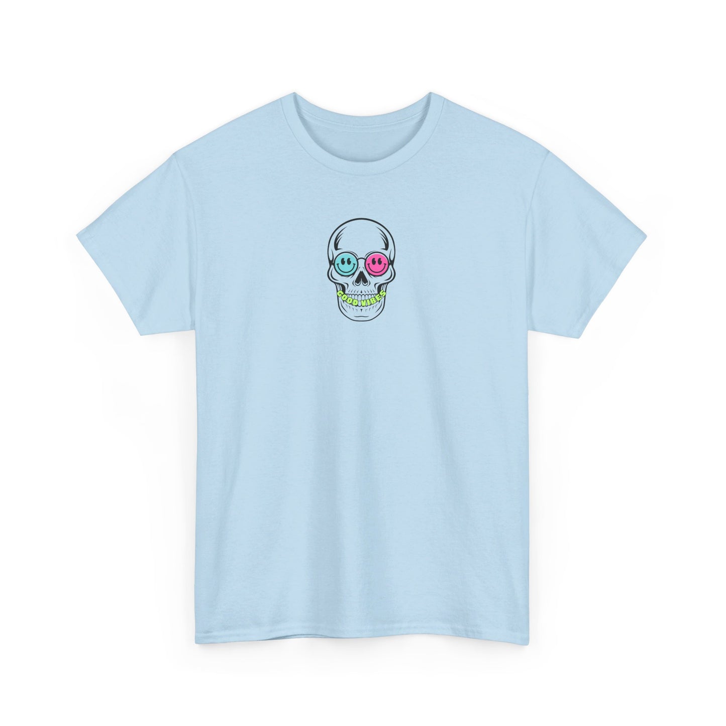 Good Vibes Smiling Skull Unisex Tee