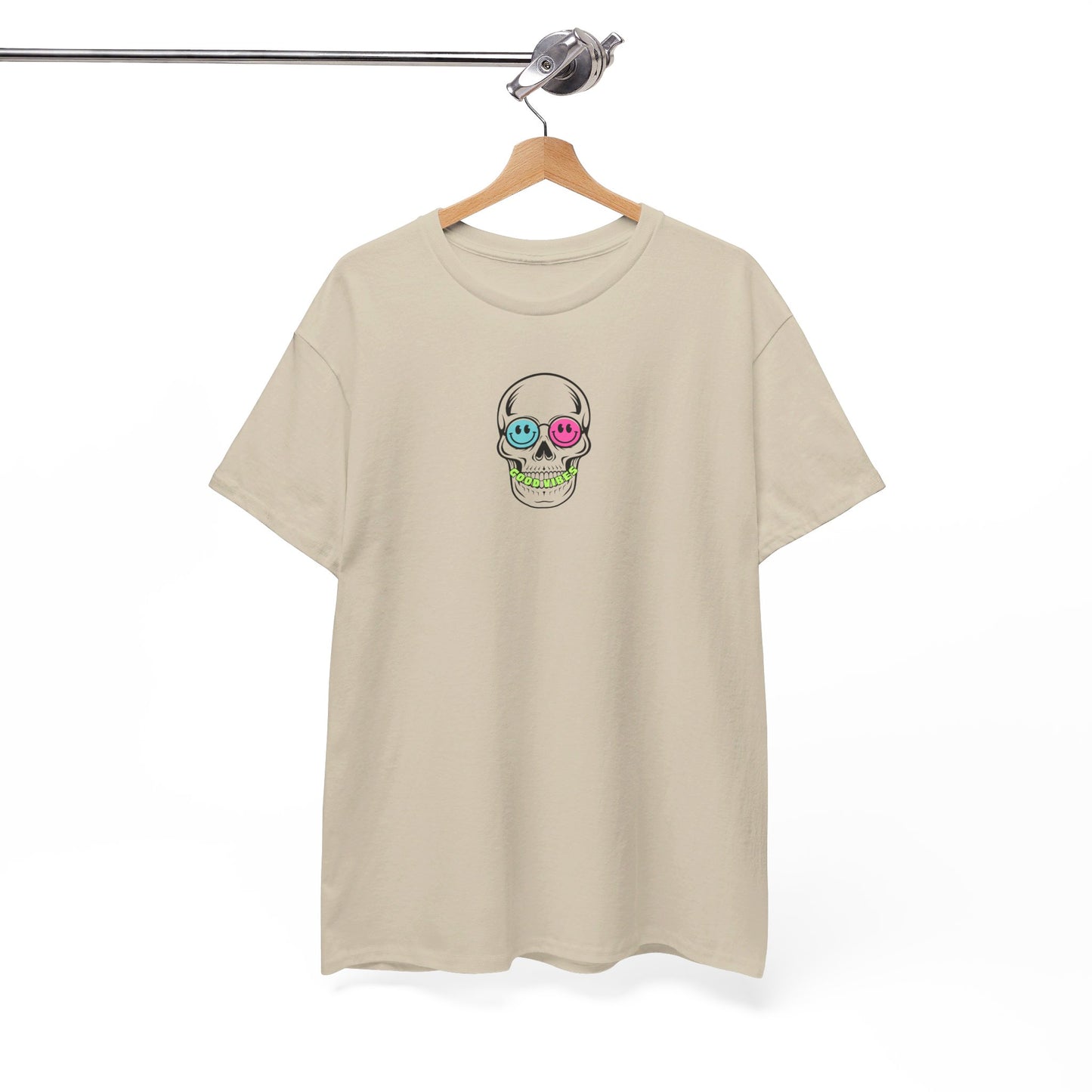 Good Vibes Smiling Skull Unisex Tee