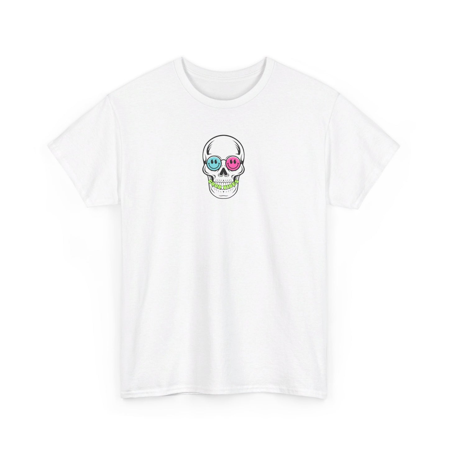 Good Vibes Smiling Skull Unisex Tee