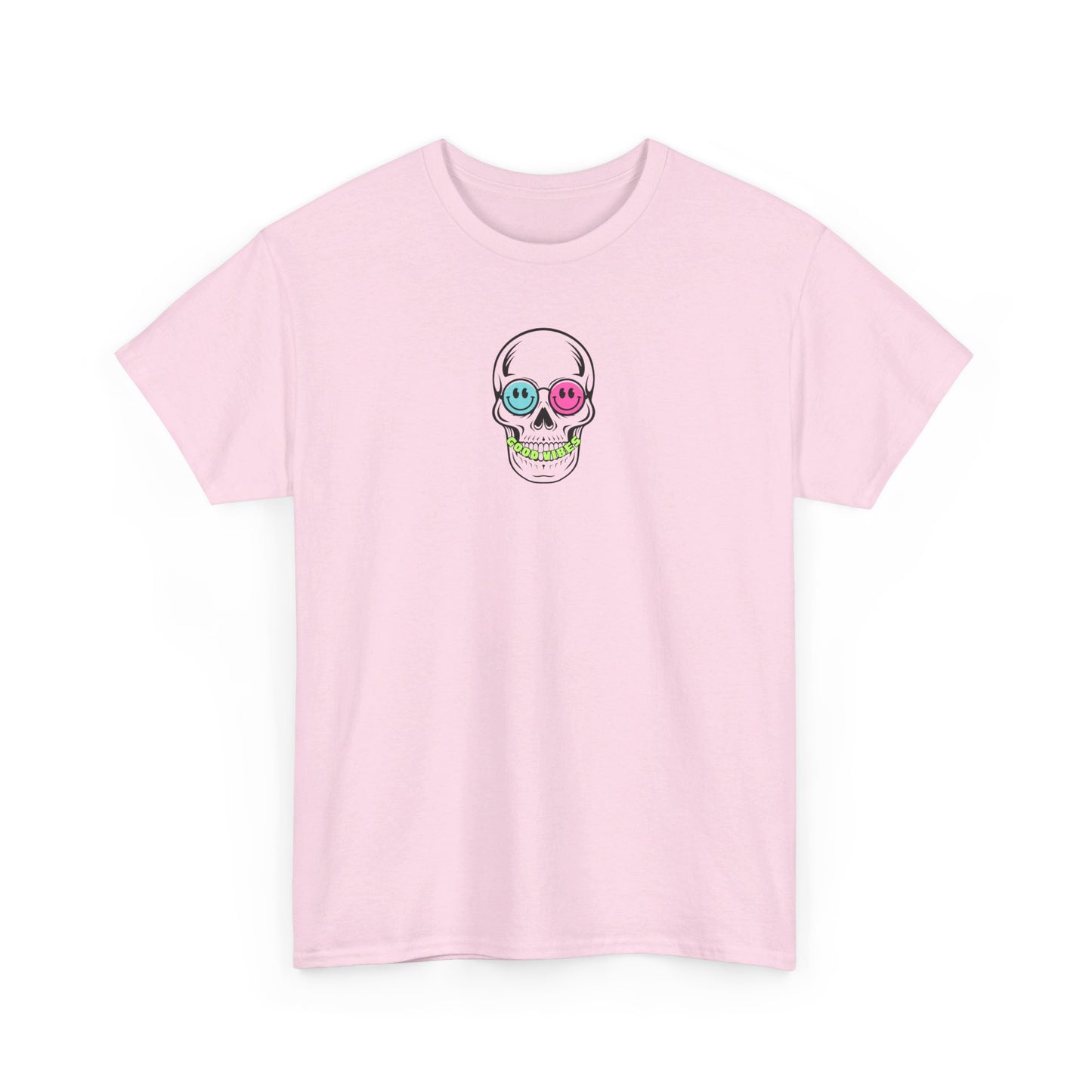 Good Vibes Smiling Skull Unisex Tee