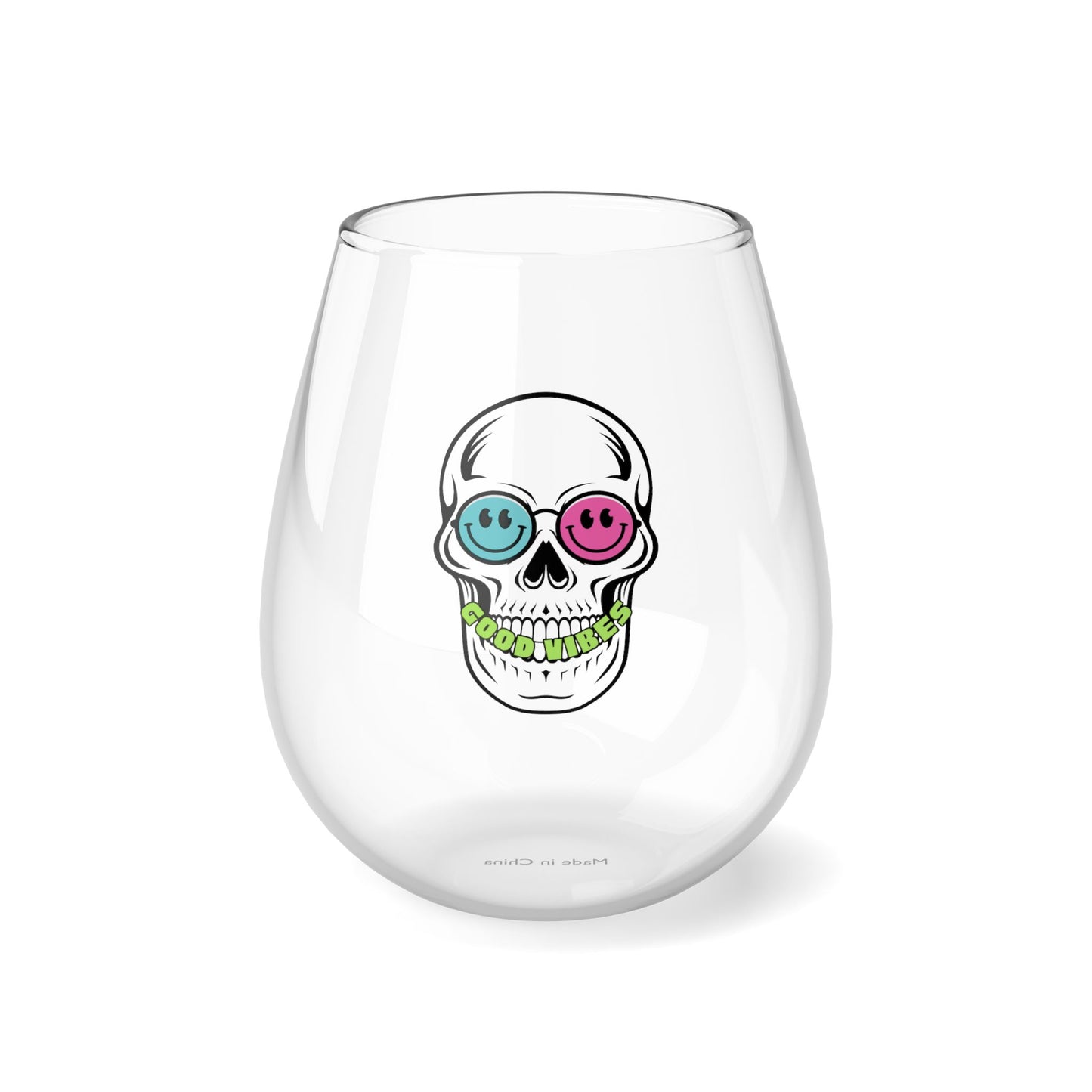 Good Vibes - Stemless Wine Glass 11.75 oz