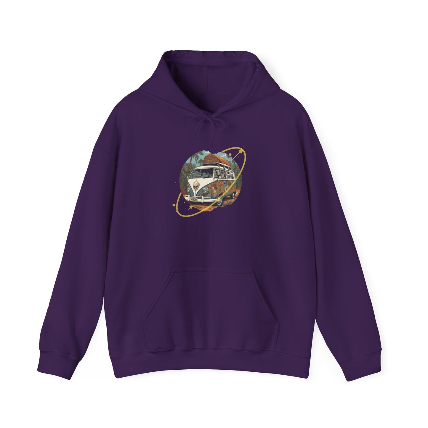 Vintage Camper Van Hoodie - Retro-Inspired Unisex Sweatshirt