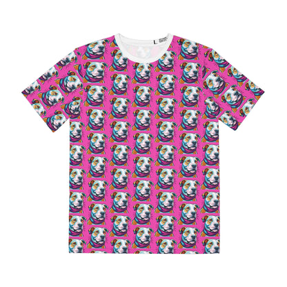 Pit Bull Smiles Tee - Colorful Dog Print