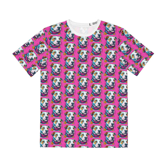 Pit Bull Smiles Tee - Colorful Dog Print