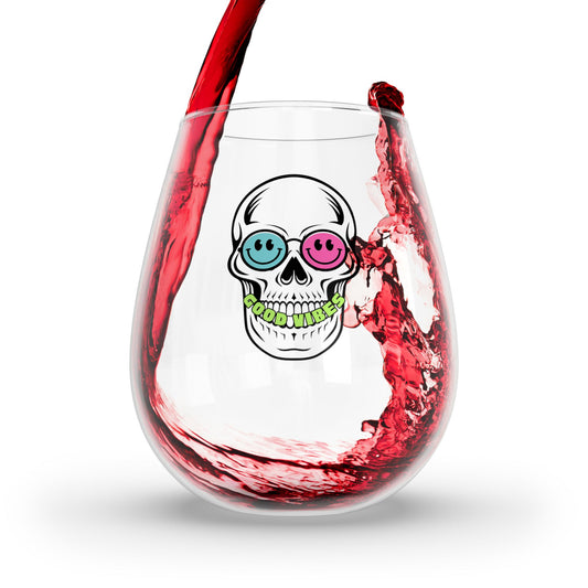 Good Vibes - Stemless Wine Glass 11.75 oz