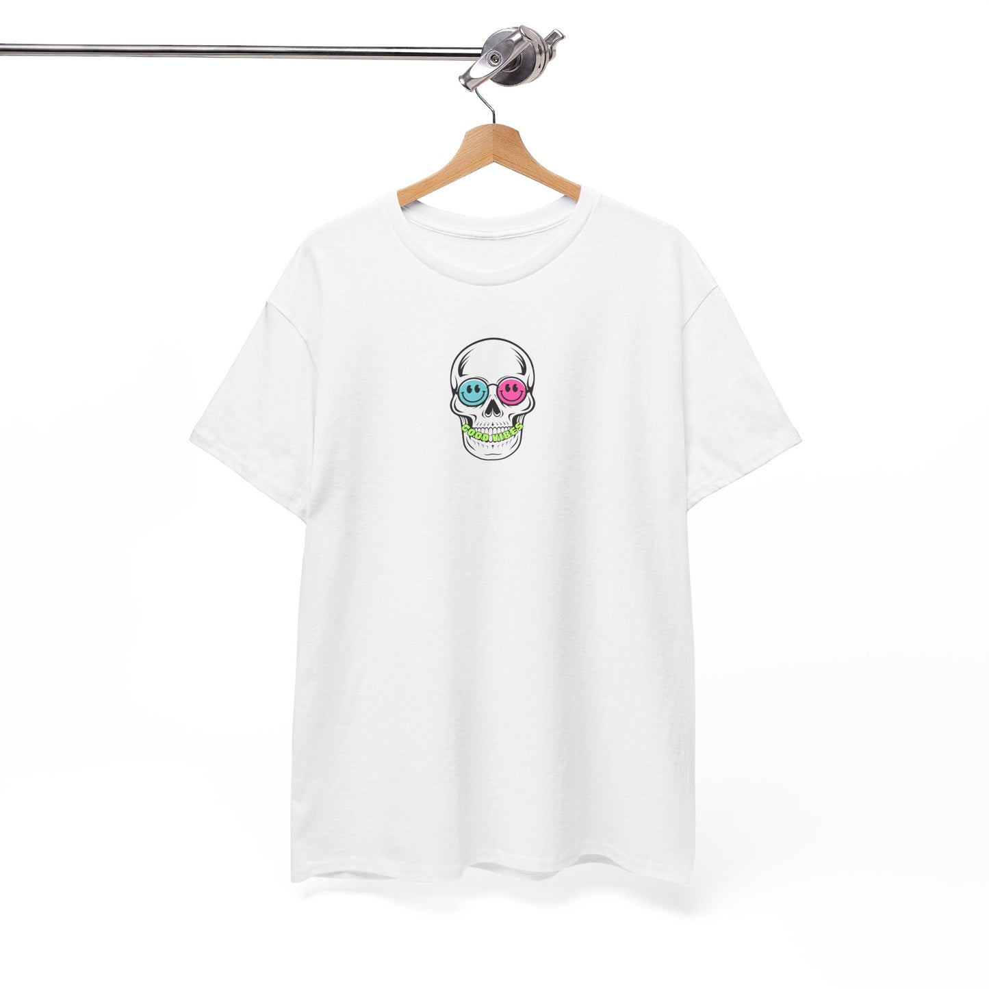 Good Vibes Smiling Skull Unisex Tee