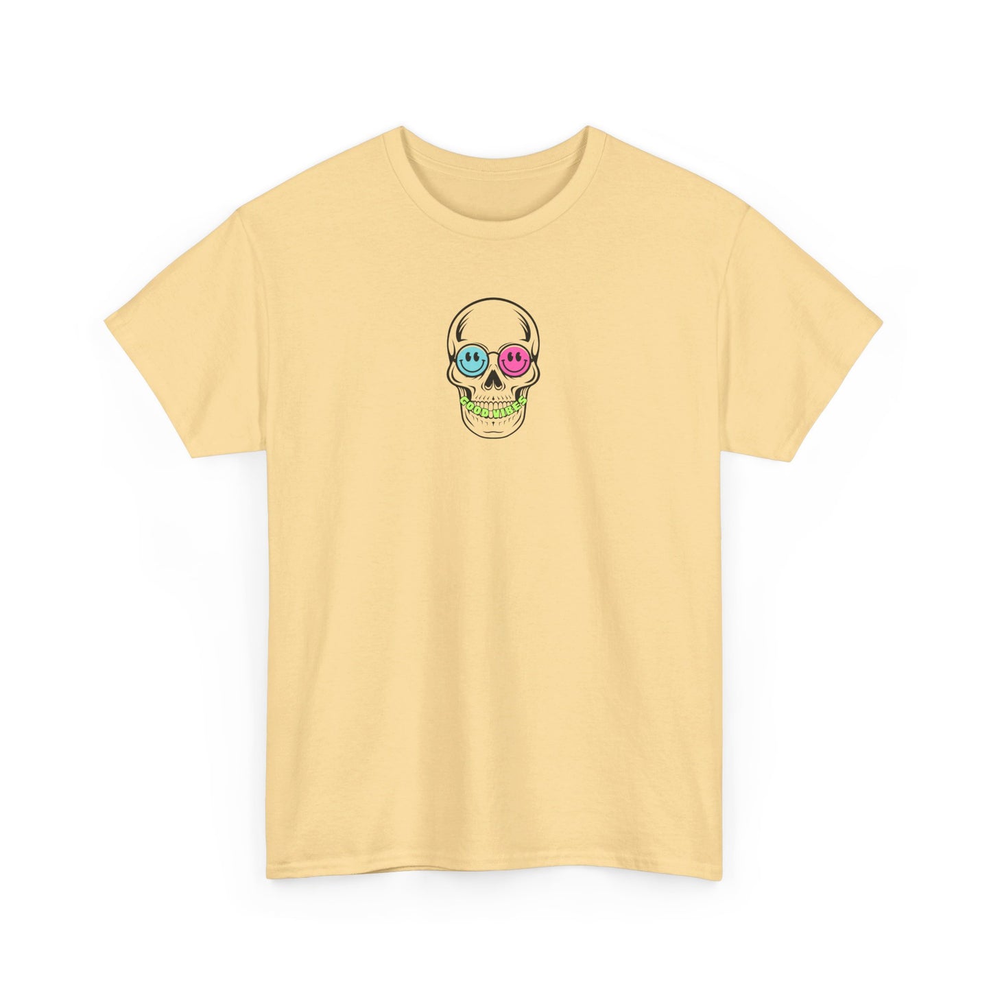 Good Vibes Smiling Skull Unisex Tee